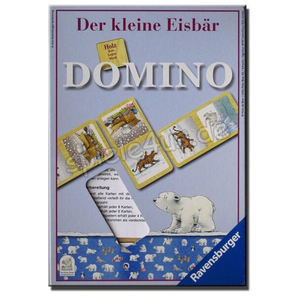 Der kleine Eisbär Holz Domino