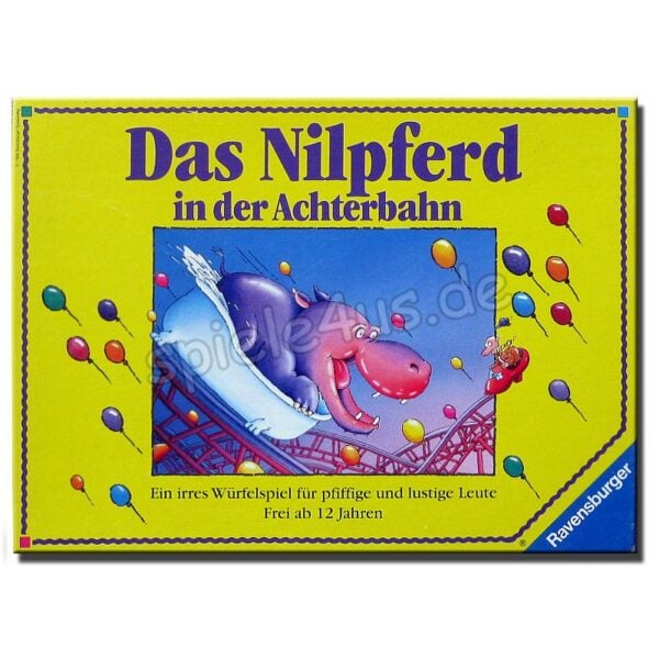 Das Nilpferd in der Achterbahn gelb
