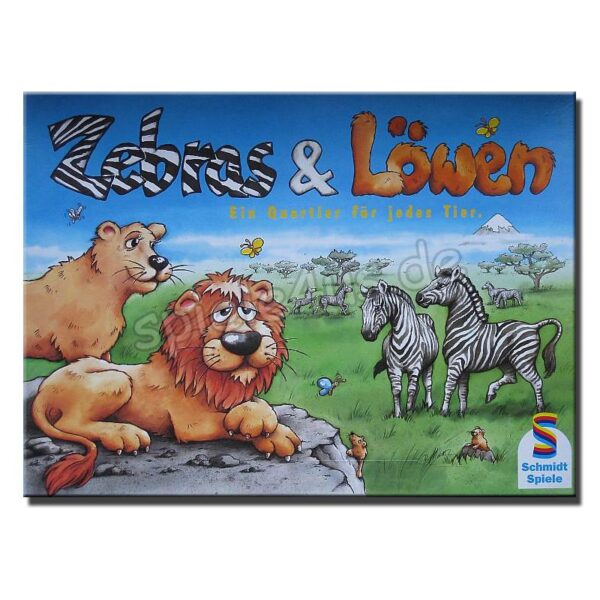 Zebras und Löwen