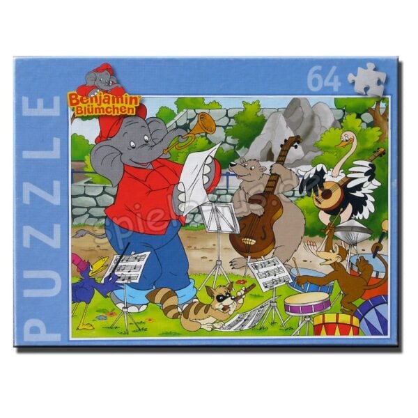 Benjamin Blümchen Musikanten 64 Teile Puzzle