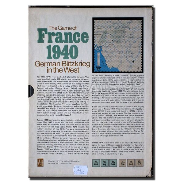 The Game of France 1940 German Blitzkrieg ENGLISCH