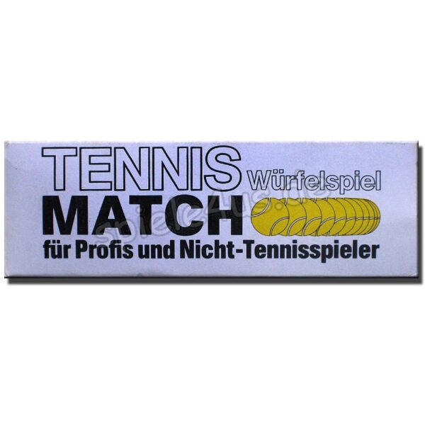 Tennis Match Würfelspiel