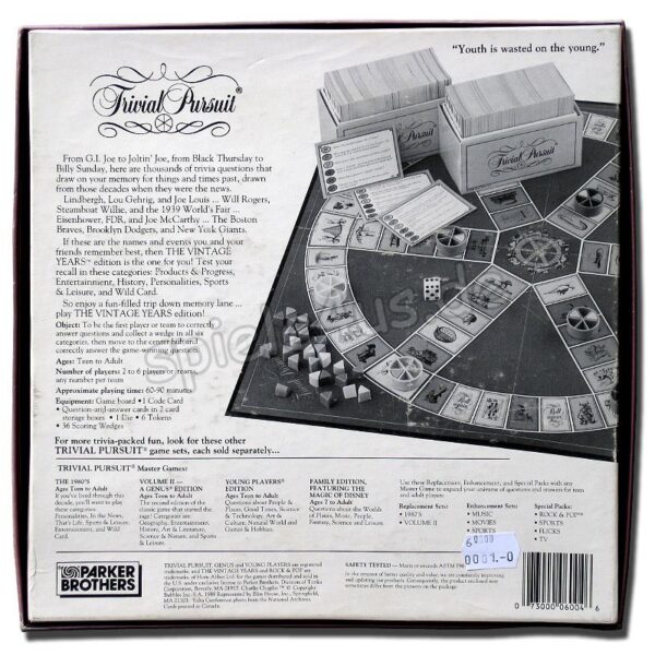 Trivial Pursuit The Vintage Years ENGLISCH