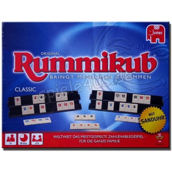 Original Rummikub Classic mit Sanduhr