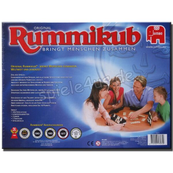 Original Rummikub Classic mit Sanduhr