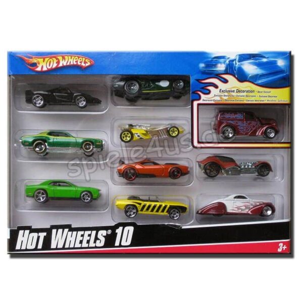 HOT WHEELS Geschenk-Set mit 10 Autos