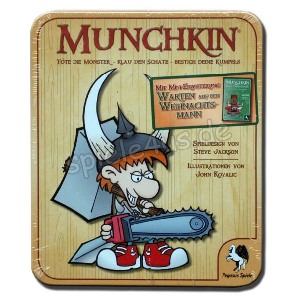 Munchkin mit Warten auf den Weihnachtsmann