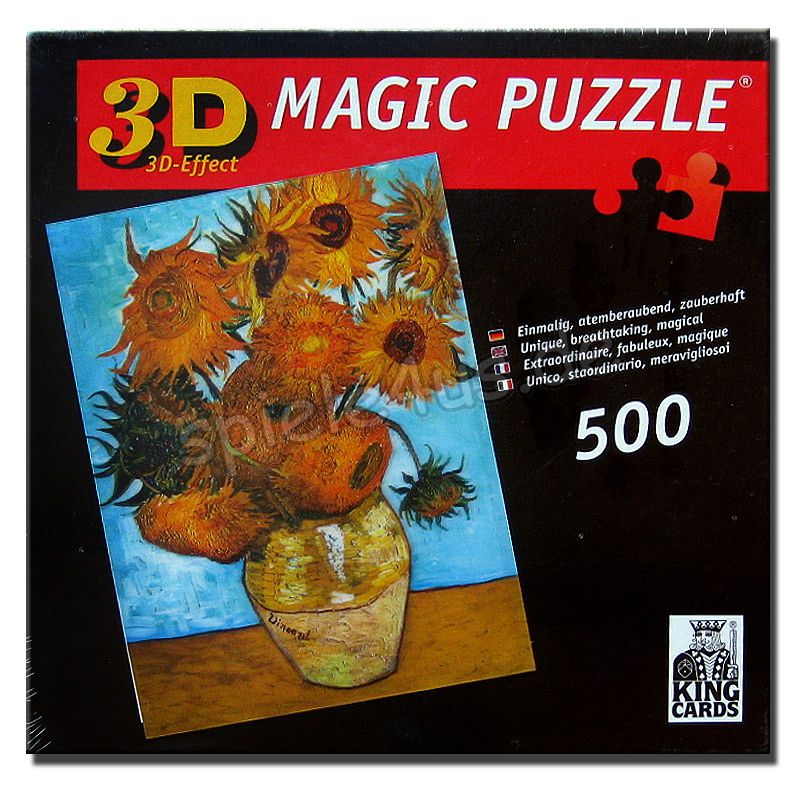 Stilleben mit Sonnenblumen 500 Teile 3 D Magic Puzzle