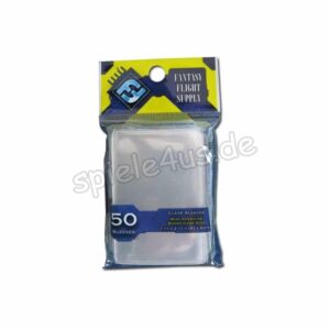 50 Kartenhüllen Clear Sleeves 41x63mm (gelb)