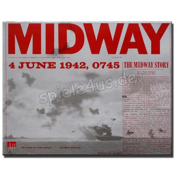 Midway Naval-Air Battle Game Avalon Hill