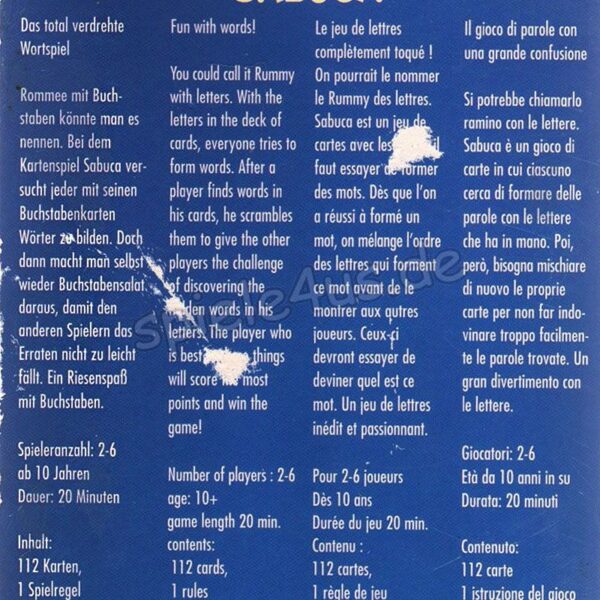 Sabuca Wortspiel