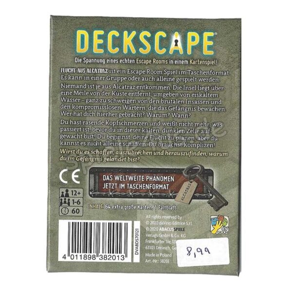 Deckscape: Flucht aus Alcatraz