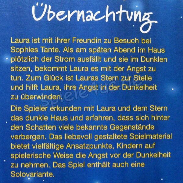 Lauras erste Übernachtung