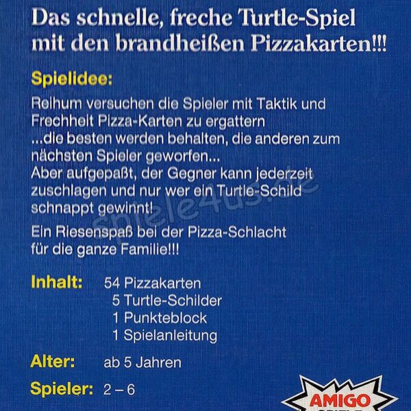 Turtles Das Pizza-Spiel