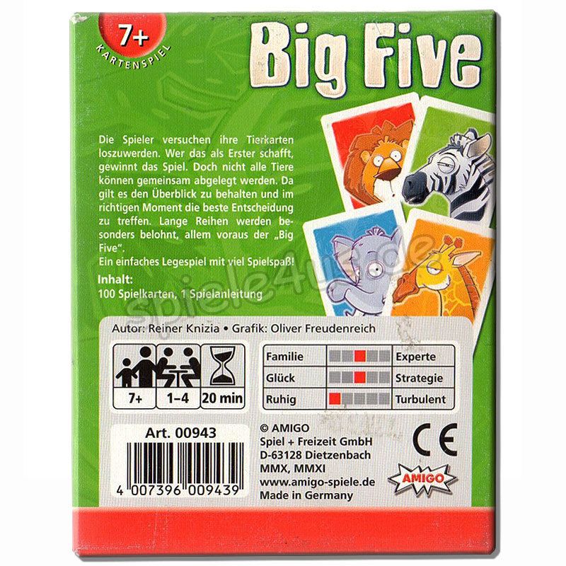 Big Five Kartenspiel