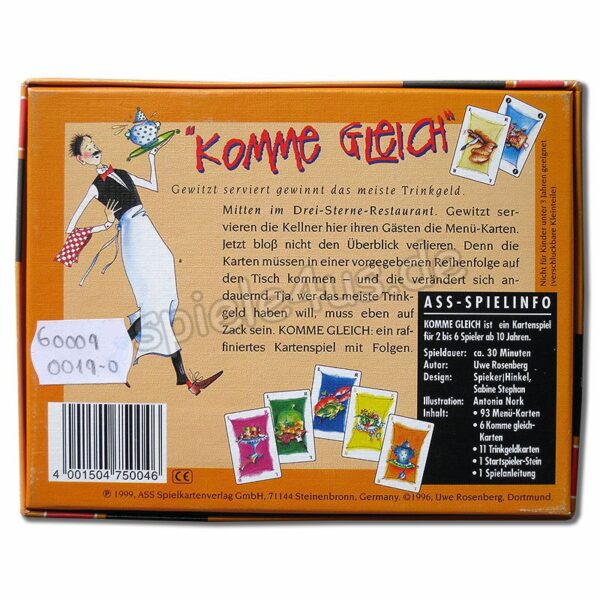 Komme gleich Kartenspiel