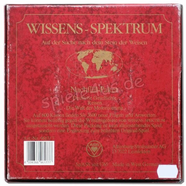 Wissens-Spektrum Kartensatz Nachfüll-Paket