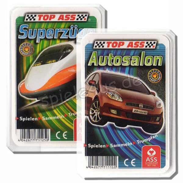Top ASS Autosalon + Superzüge 2 Kartenspiele