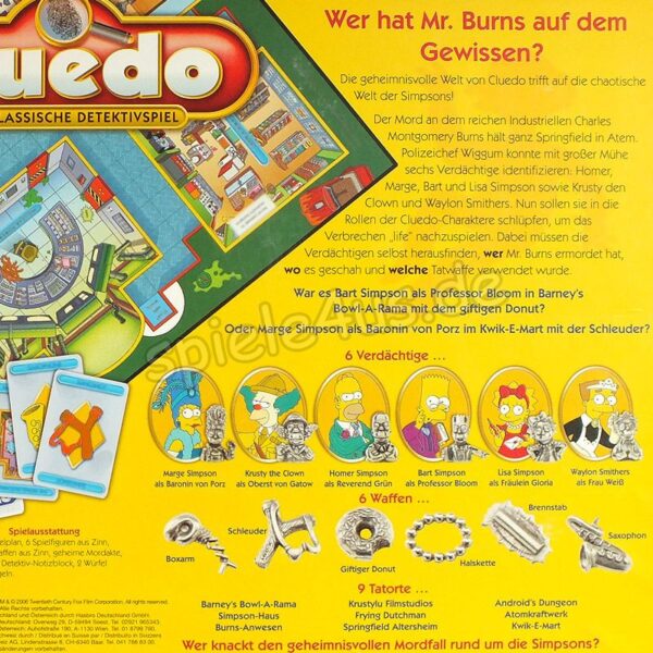 Cluedo The Simpsons