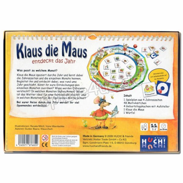 Klaus die Maus entdeckt das Jahr