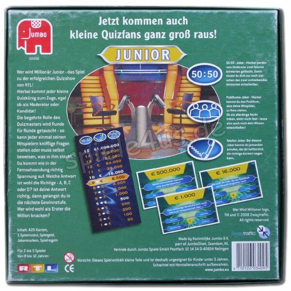 Wer wird Millionär Junior Spiel 03409