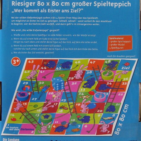 Die wilde Elefantenjagd mit Spielteppich