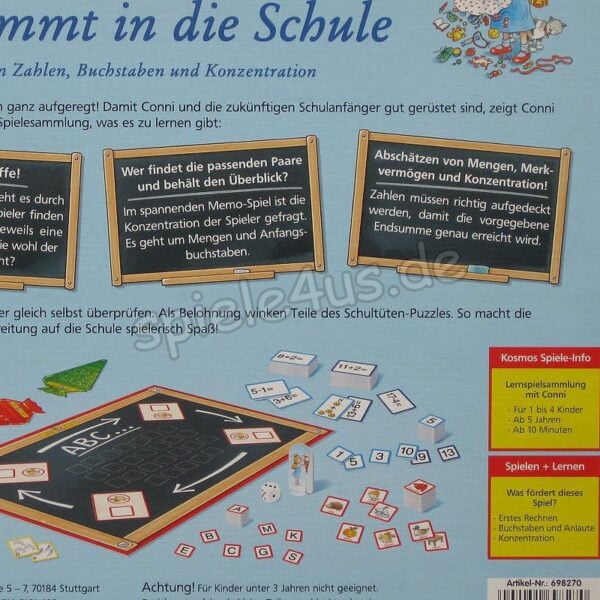 Conni kommt in die Schule Lernspielsammlung