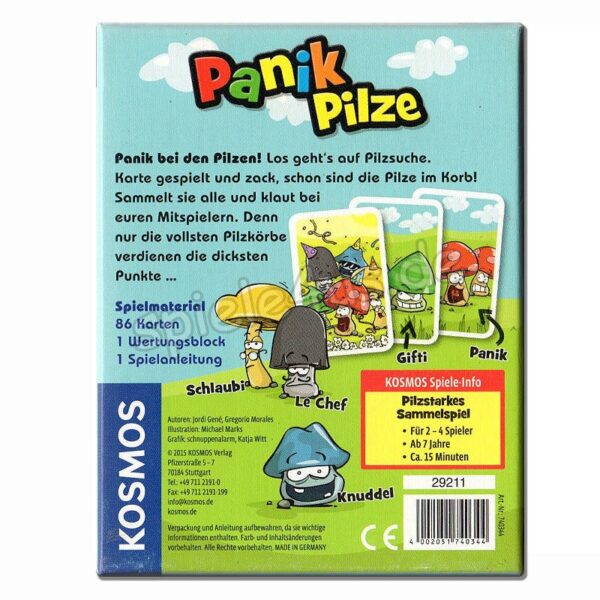 Panik Pilze Kartenspiel