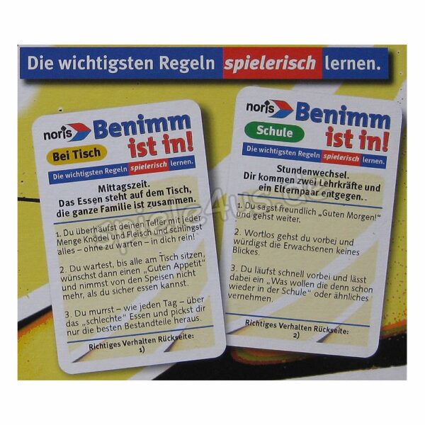 Benimm ist in!