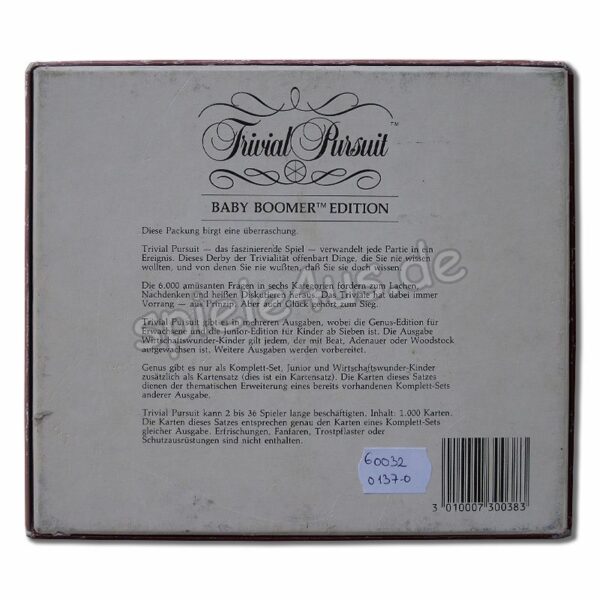 Trivial Pursuit Baby Boomer Edition 730038