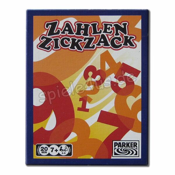 Zahlen Zickzack Kartenspiel