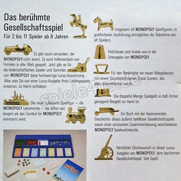 Monopoly Deluxe mit 11 Metallfiguren