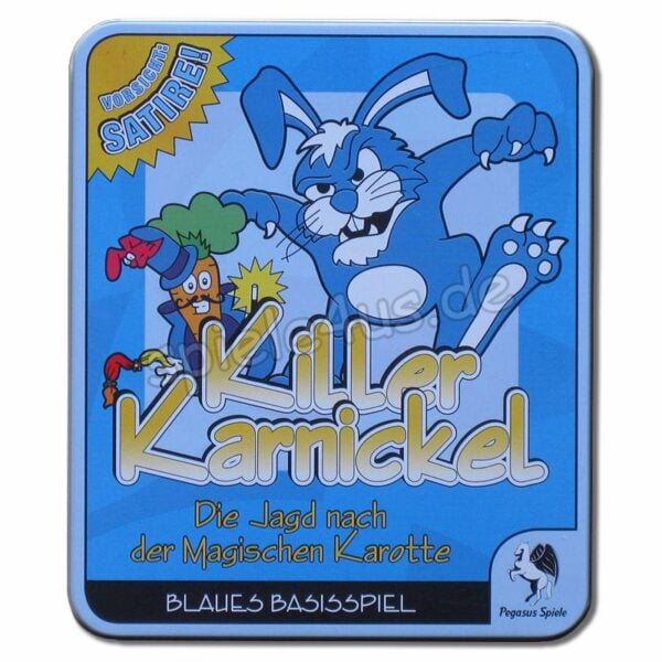 Killer Karnickel Basisspiel blau Metalldose