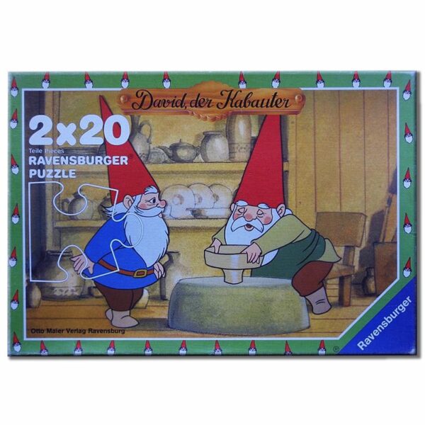 2 x 20 Teile Puzzle David der Kabauter