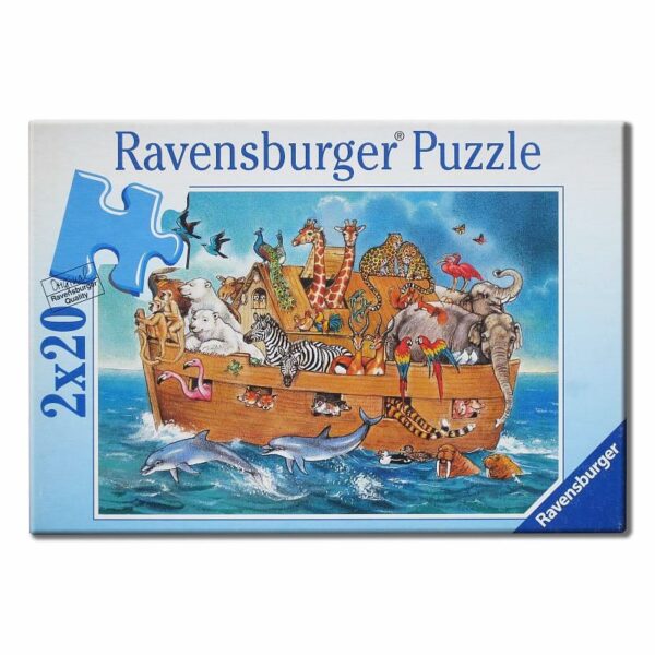 2 x 20 Teile Puzzle Arche Noah