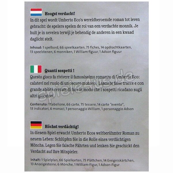 The Name of the Rose DEUTSCH / ENGLISCH