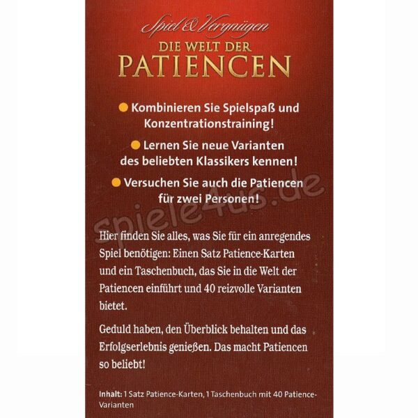 Die Welt der Patiencen