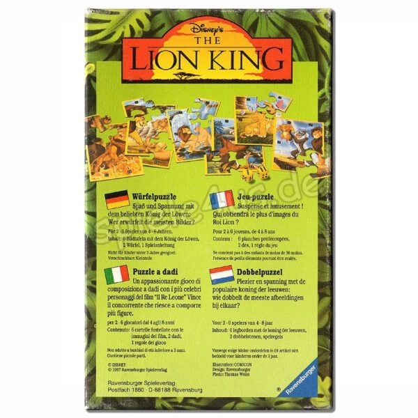 König der Löwen Würfelpuzzle
