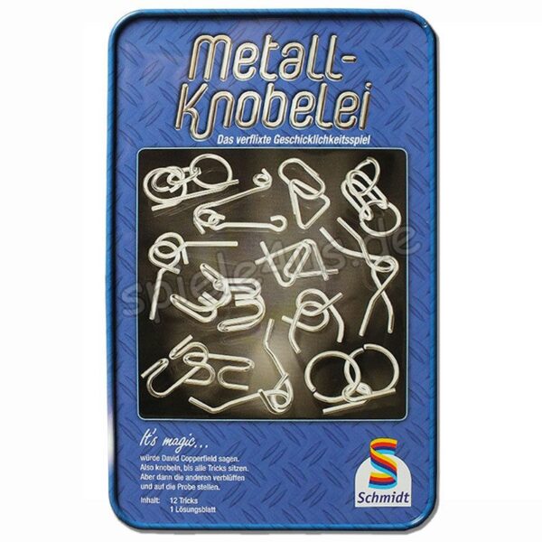 Metallknobelei in Blechdose