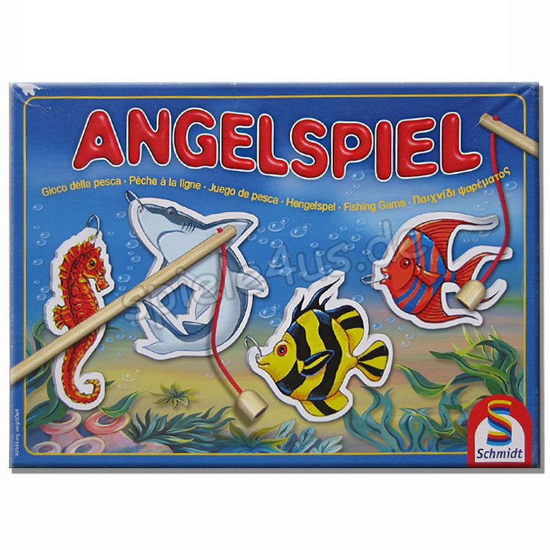 Angelspiel mit Holzangel