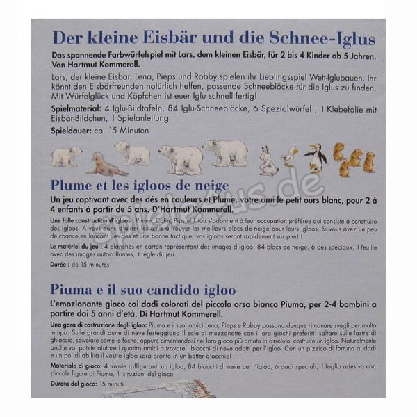 Der kleine Eisbär und die Schnee-Iglus