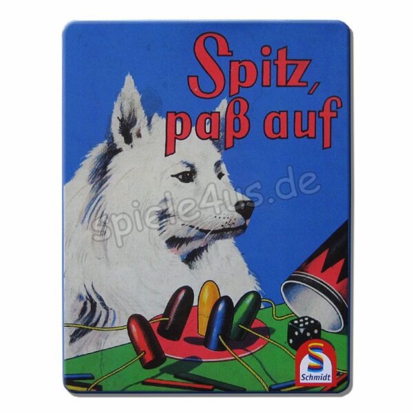 Spitz paß auf Metallbox