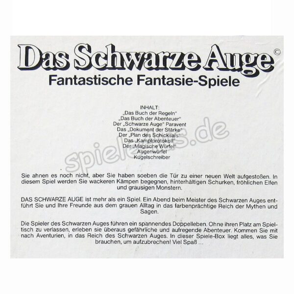 Das schwarze Auge Abenteuer-Basis-Spiel 1727