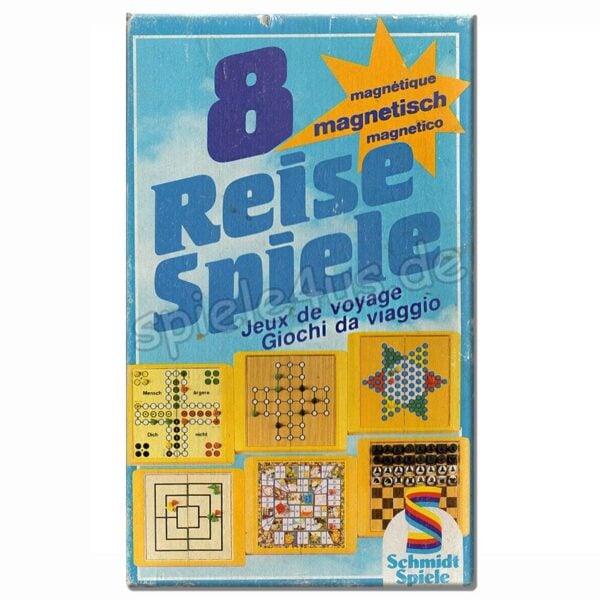 8 magnetische Reisespiele