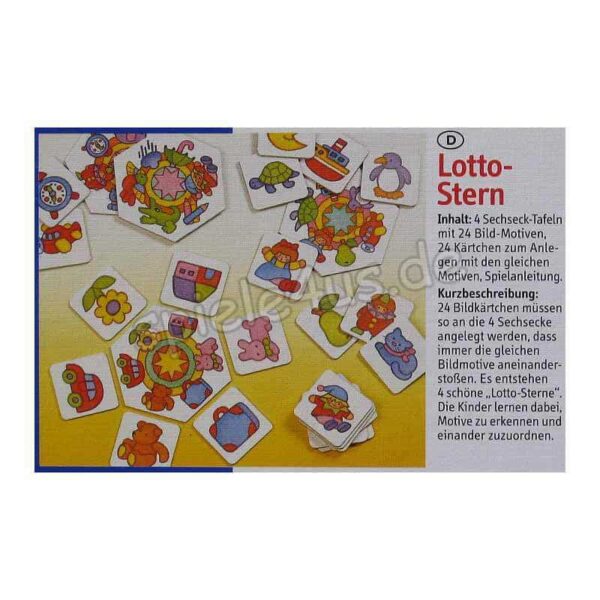Lotto-Stern Anlegespiel
