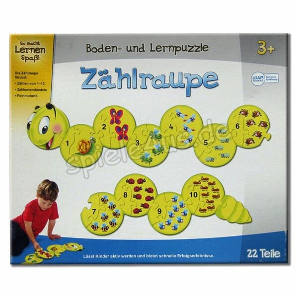 Zählraupe Boden- und Lernpuzzle