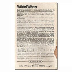 Würfel-Wörter