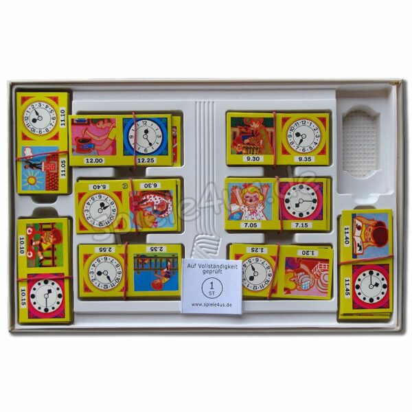 Wie spät ist es? Lernspiel Domino
