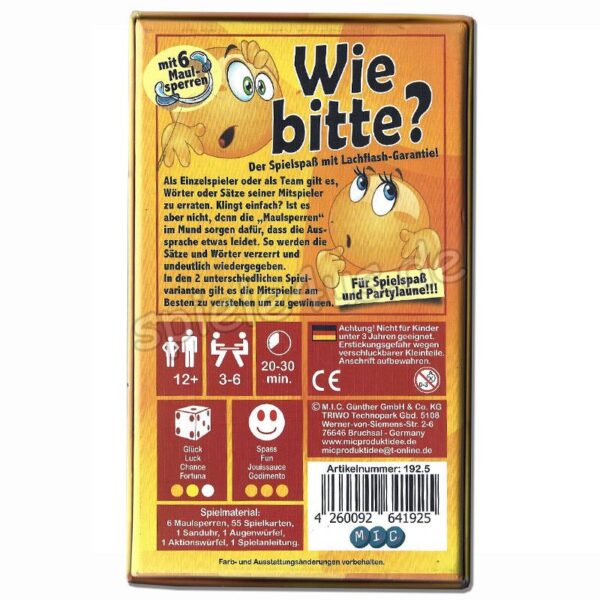 Wie bitte? Partyspiel