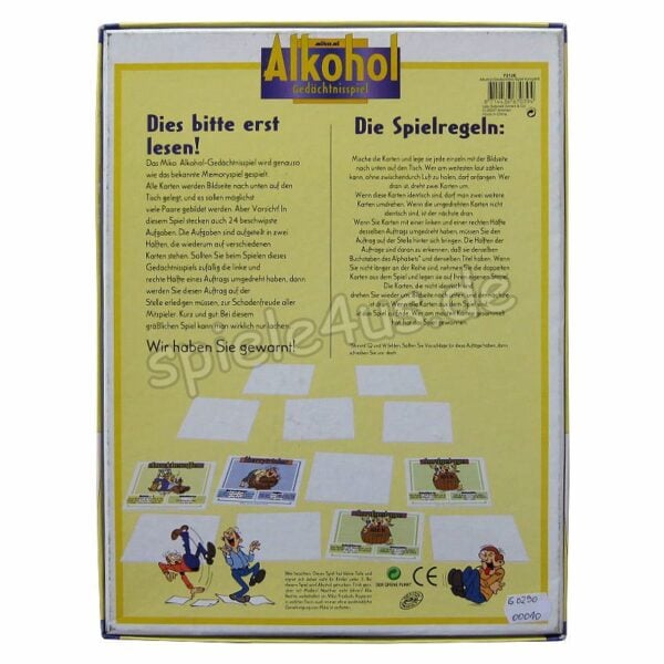 Miko Alkohol Gedächtnisspiel